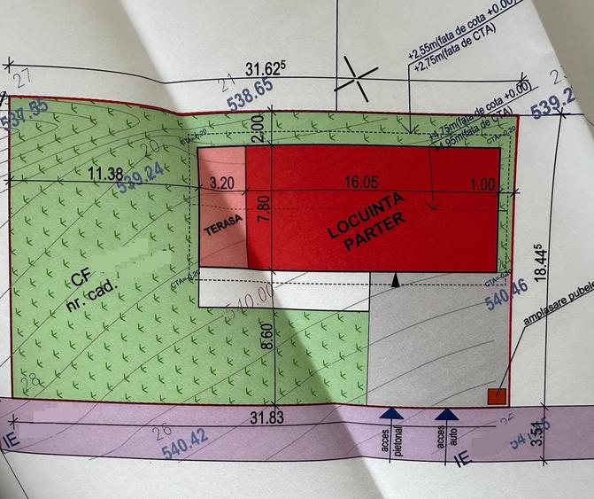 Teren Construcții intravilan de 584 mp, în Sadu