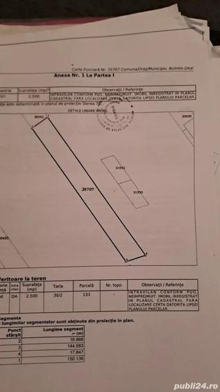 Teren de 2500 mp, în Bolintin-Deal