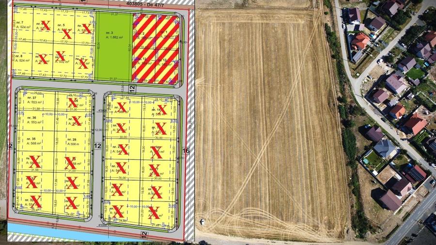 Teren Construcții intravilan de 558 mp, în Moșnița Nouă