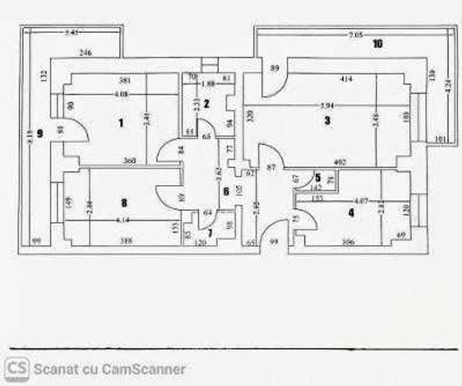 Apartament cu 3 camere decomandat în Popoveni