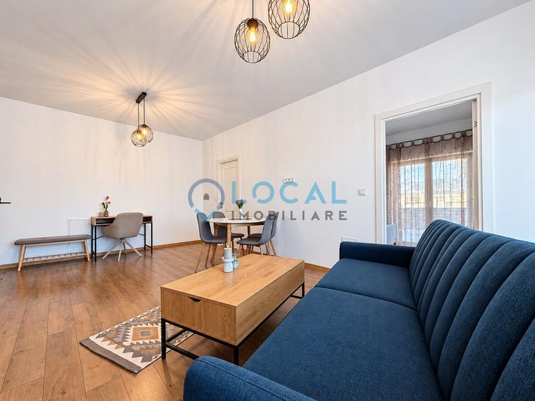 Apartament cu 2 camere semidecomandat, mobilat în Baciu