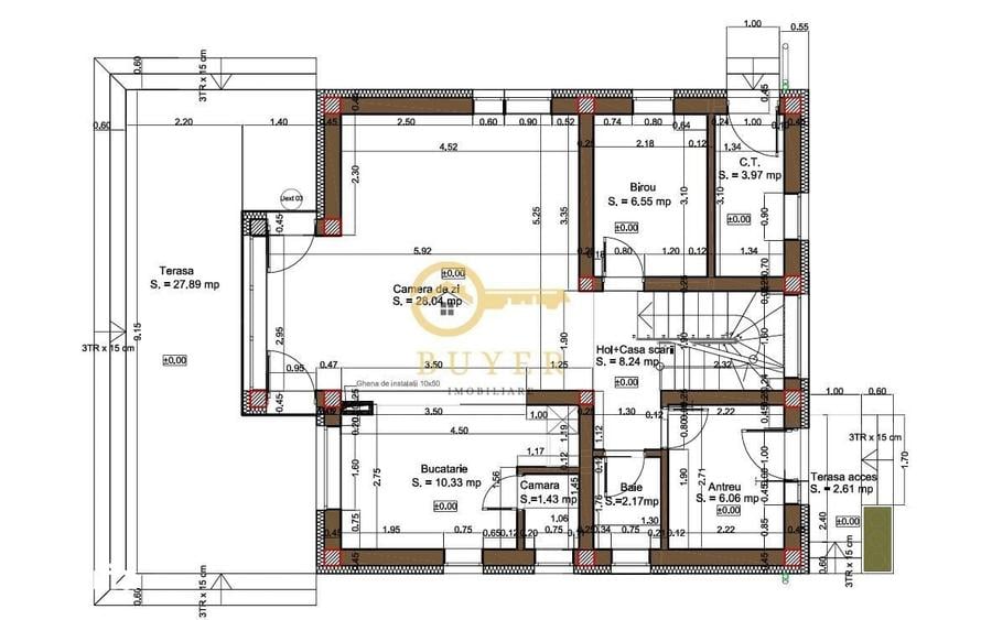 Casă cu 4 camere cu Teren 400 Mp în Central