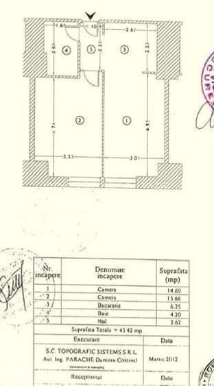 Apartament cu 2 camere semidecomandat în Văcăresti