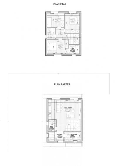 Duplex cu 4 camere cu Canalizare în Berceni