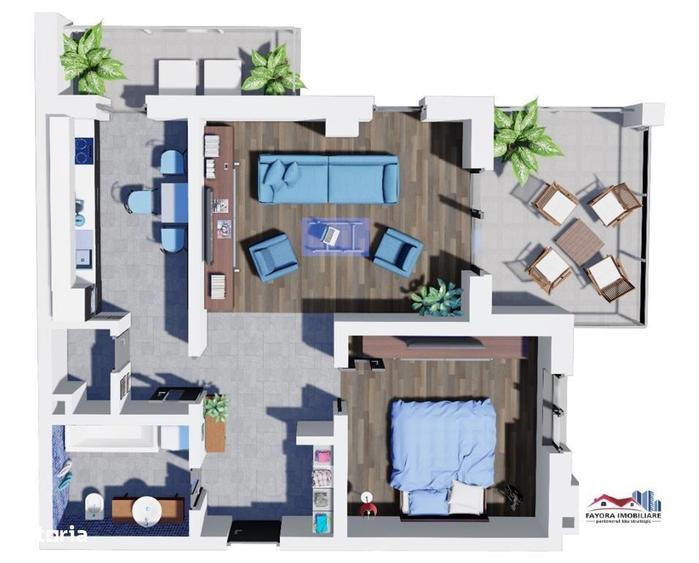 Apartament cu 2 camere în Central
