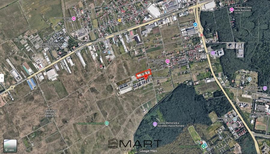 Teren intravilan cu PUZ 1Ha zona Padurea Baneasa - 1