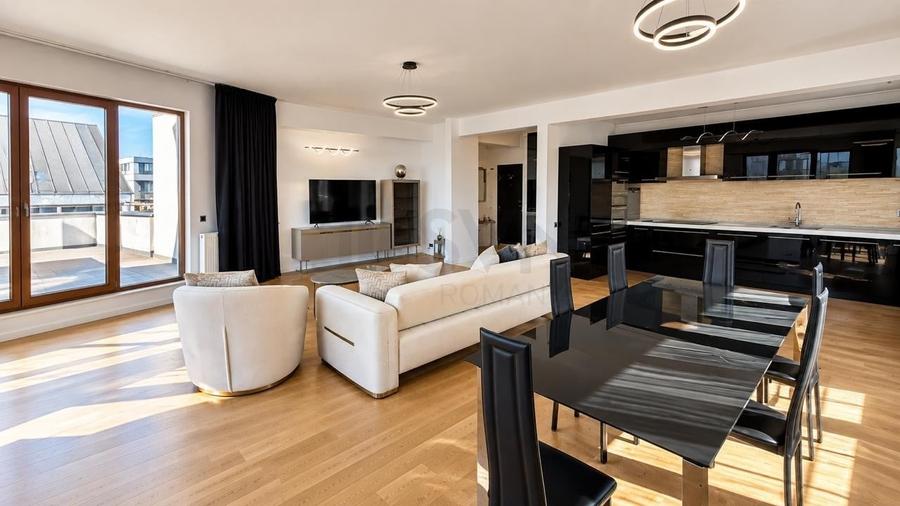 Apartament cu 3 camere semidecomandat, mobilat în Herăstrău