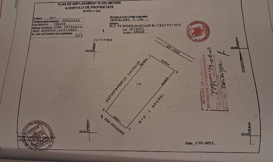 Casă individuală cu 2 camere cu Teren 756 Mp în Potcoava