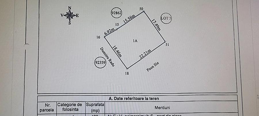 Teren de 400 mp, în Zăvoi