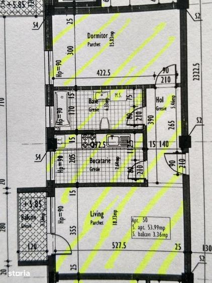 Apartament cu 2 camere decomandat în Dâmbul Rotund