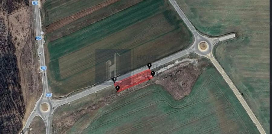 Teren intravilan 1.300 mp | Brane?ti Ilfov | DJ100 | Front 74 ml - 3