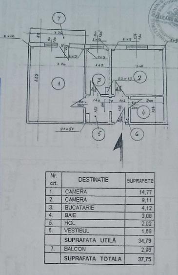 Apartament cu 2 camere decomandat în Brâncoveanu