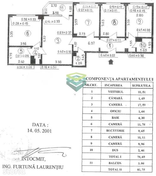 Apartament cu 4 camere decomandat în Eminescu