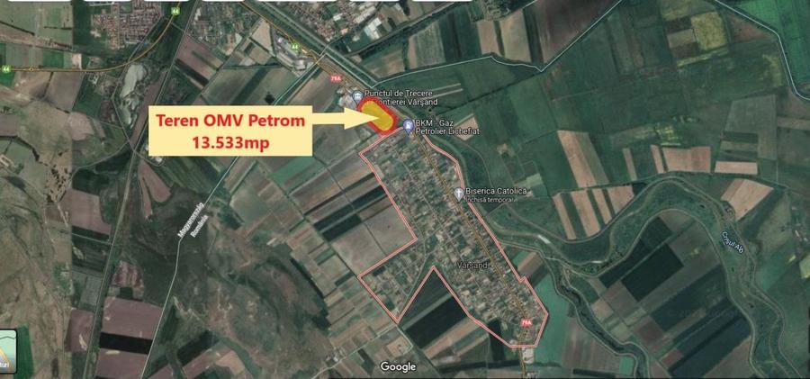 Teren Construcții intravilan de 13533 mp, în Vărșand
