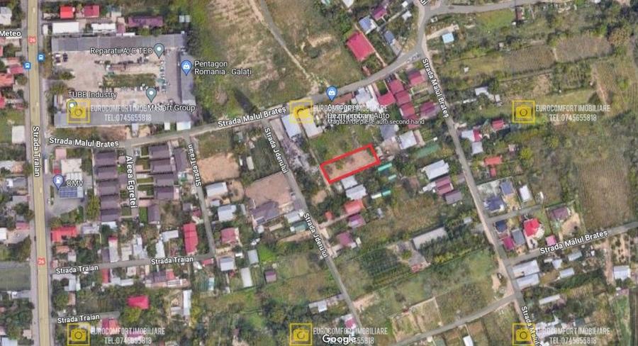 Teren Construcții intravilan de 1000 mp, în Nord