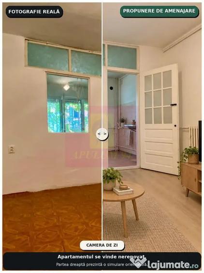 Apartament cu 2 camere decomandat în Apusului