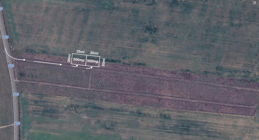Teren Construcții intravilan de 500 mp, în Leș