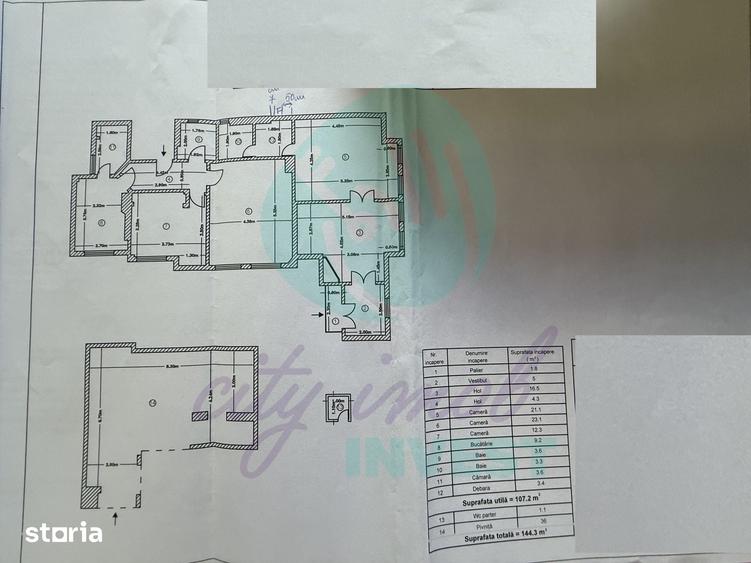 Apartament cu 4 camere în Ștefan cel Mare