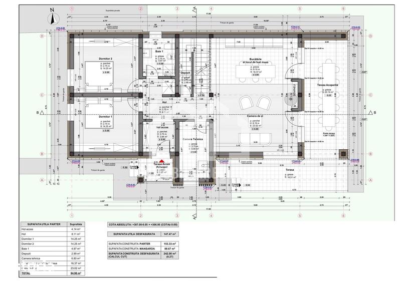 Casă cu 2 camere cu Teren 902 Mp în Jucu