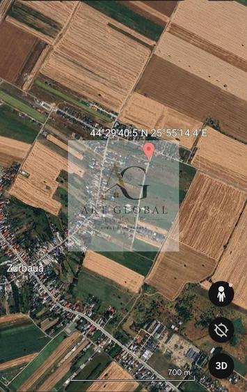 Teren Construcții intravilan de 500 mp, în Zurbaua