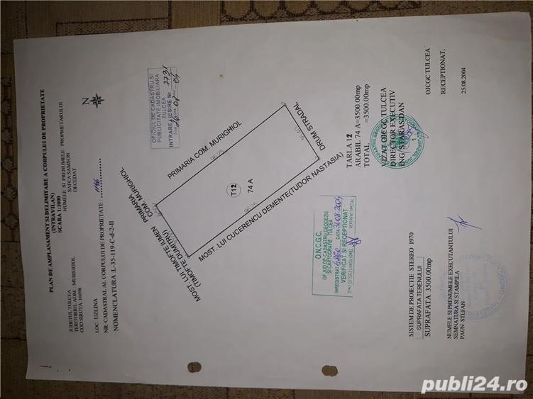 Teren de 3500 mp, în Uzlina