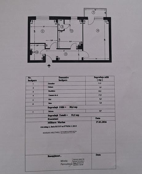 Apartament cu 2 camere decomandat în Central