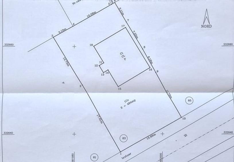 Teren Construcții intravilan de 484 mp, în Bucureștii Noi