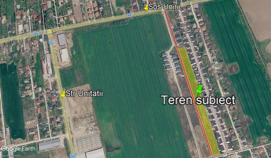 Teren dezvoltare rezidentiala - 14.563mp - Sos. Unirii - Balotesti - 11