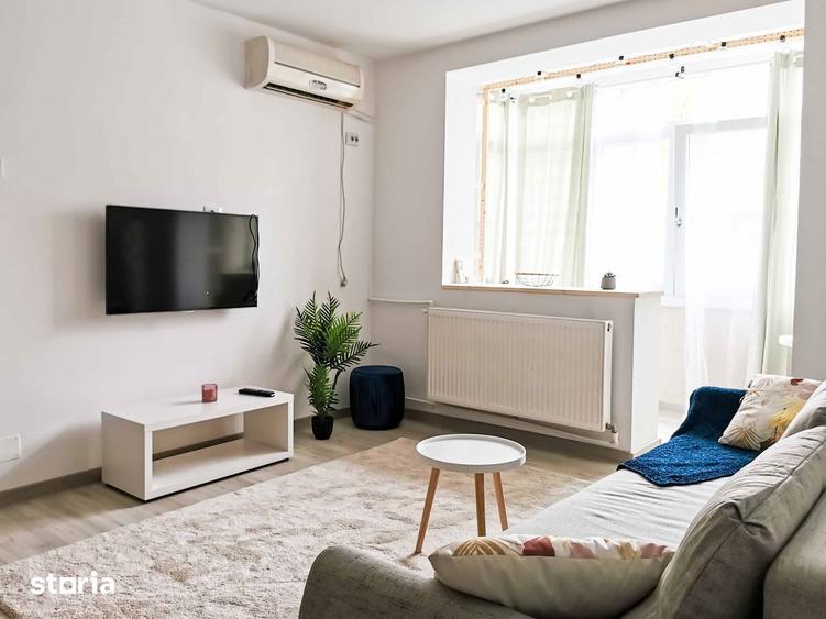Apartament cu 2 camere semidecomandat în Central