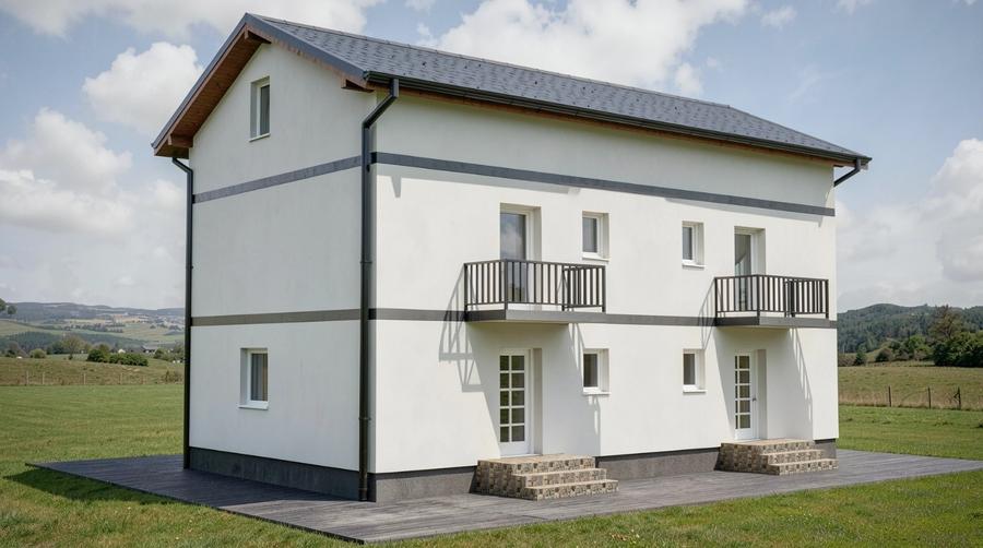 Duplex cu 4 camere cu Teren 241 Mp în Tărlungeni