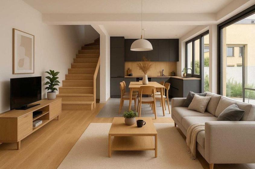 Duplex cu 4 camere cu Canalizare în Palazu Mare