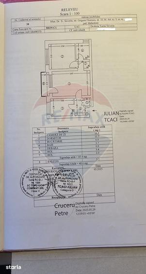 Apartament cu 2 camere semidecomandat în Kiseleff
