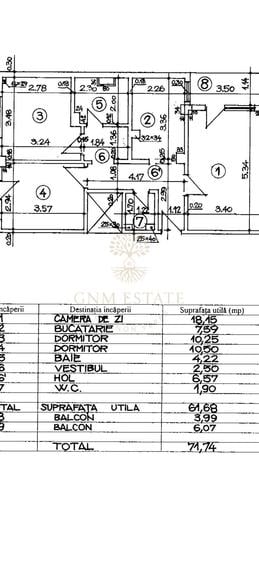 3 Camere Decomandat Et.8/8 Metrou Crangasi - 8