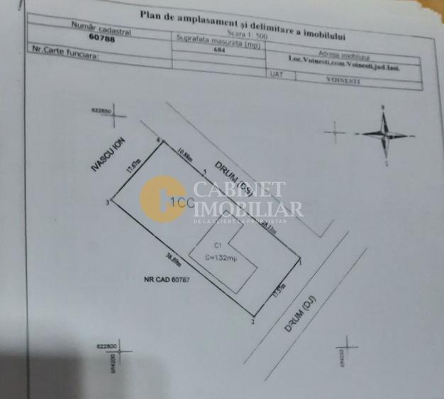 Casă individuală cu 4 camere cu Canalizare în Vocotești
