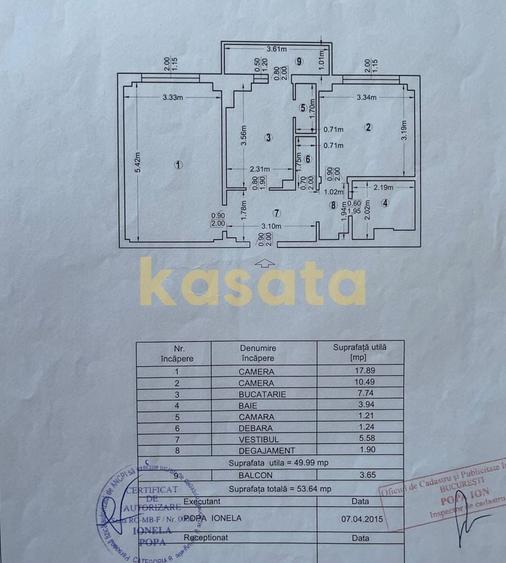 Apartament cu 2 camere decomandat, mobilat în Mihai Bravu