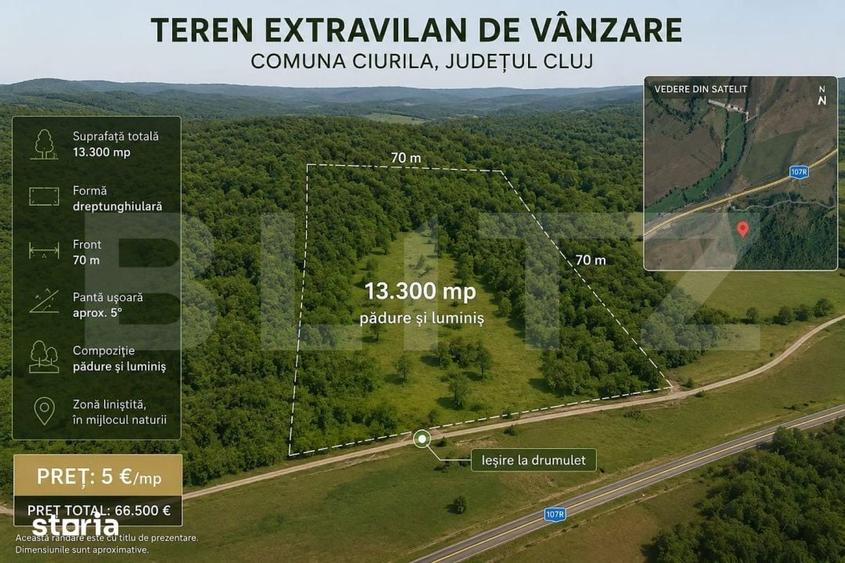 Teren de 13300 mp, în Gheorgheni