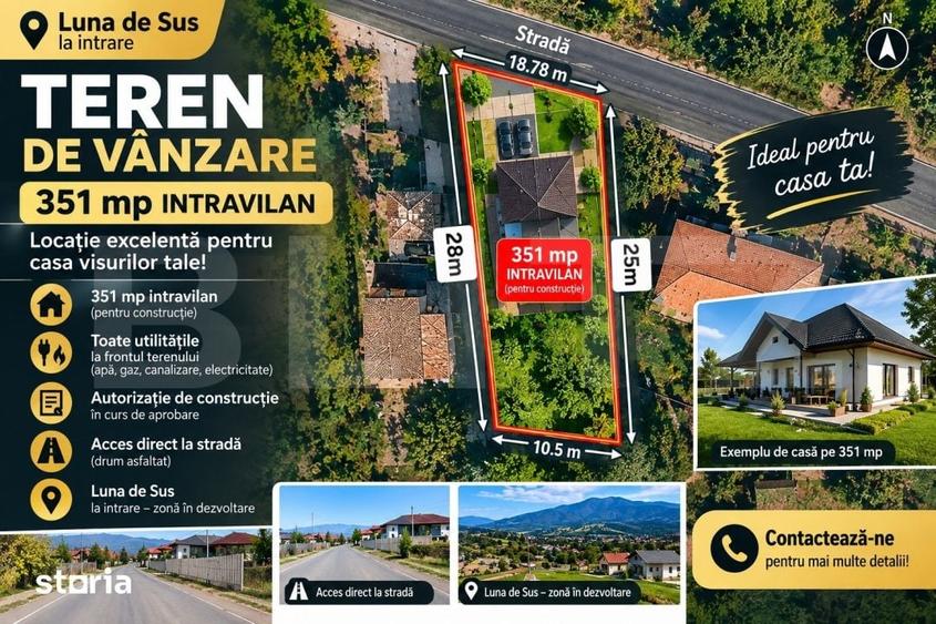 Teren de 351 mp, în Florești