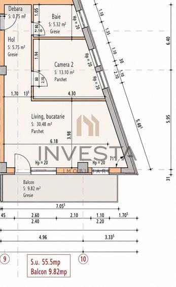 Apartament cu 3 camere semidecomandat în Someșeni