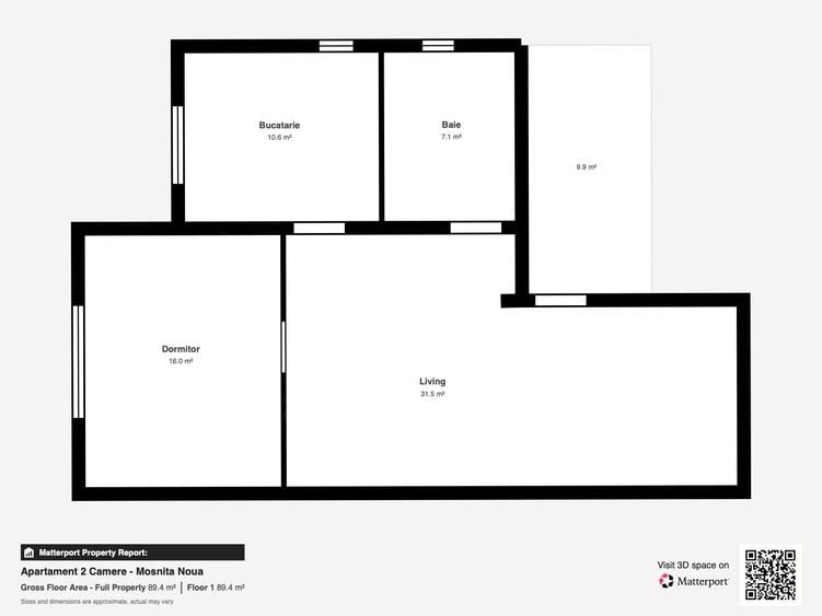 Apartament 2 camere Moșnița Nouă 66 mp curte comună 0% comision - 14