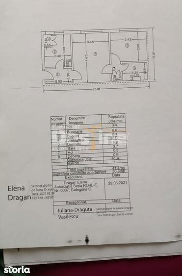 Apartament cu 2 camere semidecomandat în Central