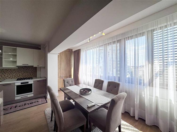 Apartament cu 3 camere semidecomandat, mobilat în Herăstrău