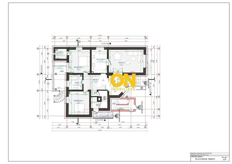 Apartament cu 3 camere decomandat în Bărăbanț