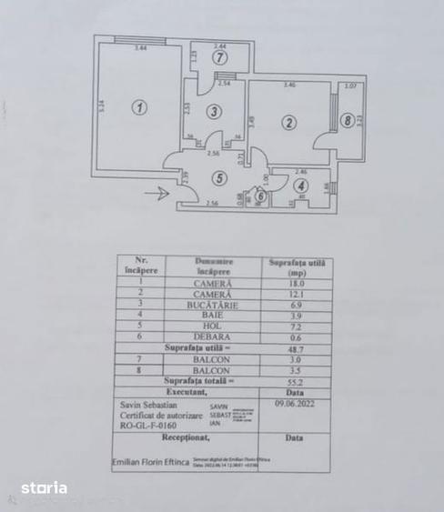 Apartament 2 camere decomandat Micro 20 langa piata - 8