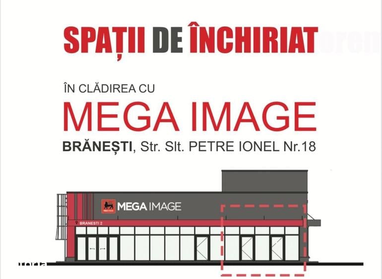 Spațiu comercial, de 41 mp, în Brănești