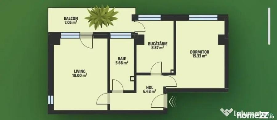 Apartament cu 2 camere decomandat în Tătărași