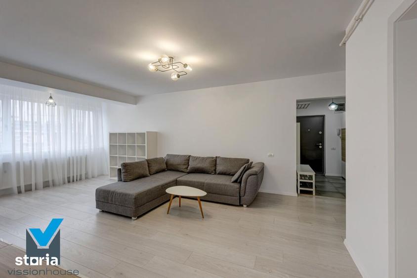 Apartament cu 2 camere semidecomandat, mobilat în Străulești