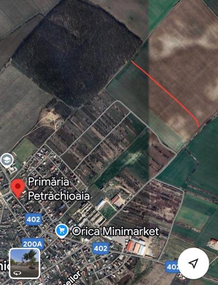 Teren agricol extravilan de 14200 mp, în Petrăchioaia