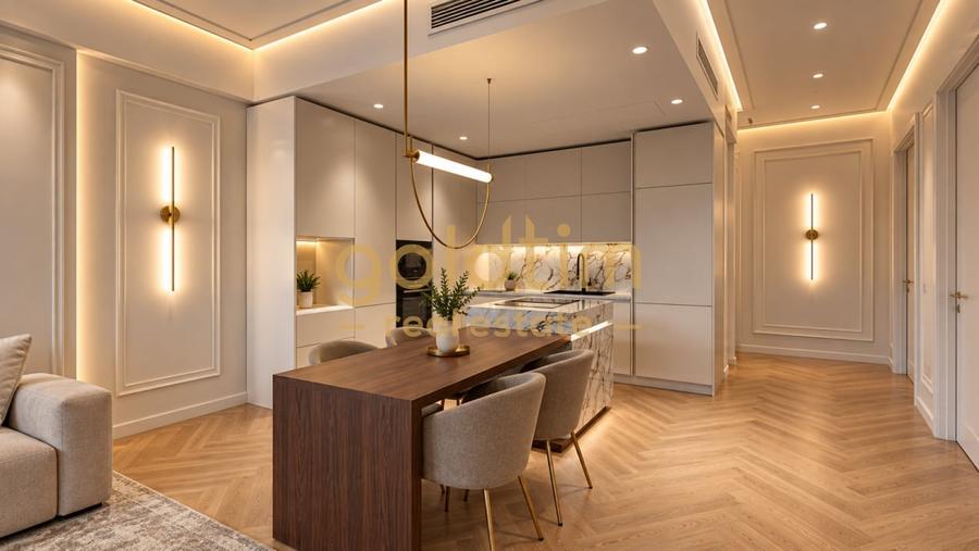 Apartament cu 3 camere decomandat, mobilat în Barbu Văcărescu