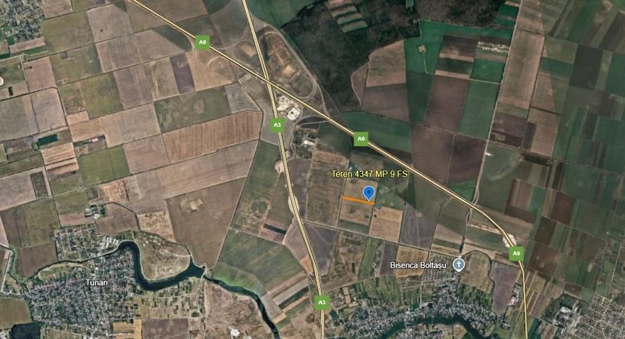 Teren agricol intravilan de 4347 mp, în Ștefăneștii de Jos