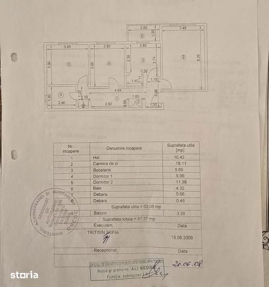 Apartament 3 CAMERE - cartier E3 - (etaj 3) - 12